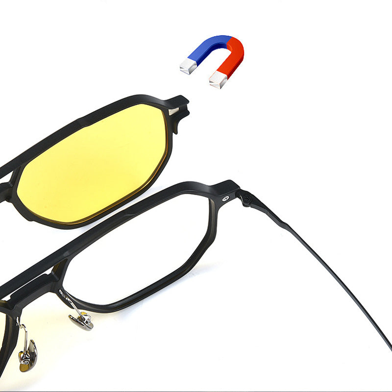 Lunettes de soleil à clip magnétiques 3 en 1