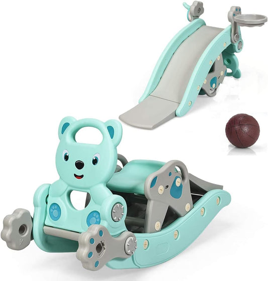 Toboggan et Bascule 4 en 1