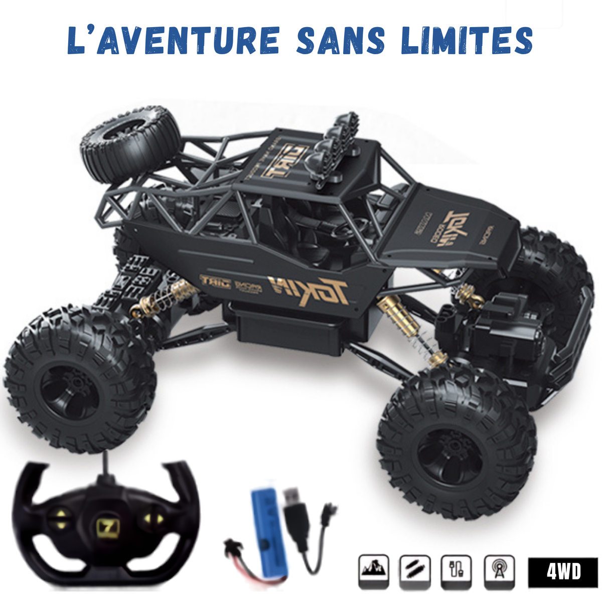 Voiture Télécommandée Tout-Terrain 4x4