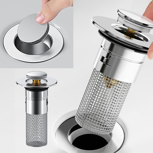 Pack 3 Filtre de drain de sol en acier inoxydable