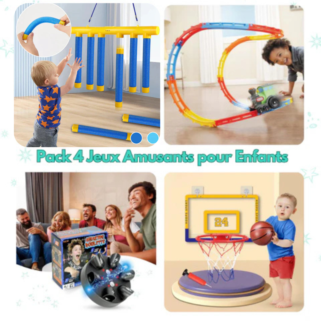 Pack 4 Jeux Amusants pour Enfants