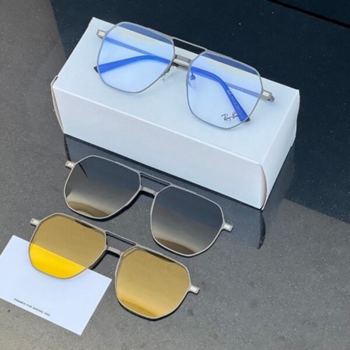 Lunettes de soleil à clip magnétiques 3 en 1