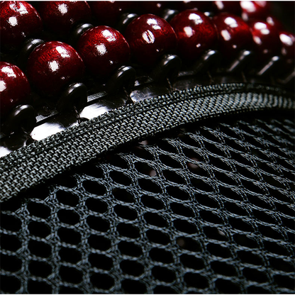 2 coussins de siège en perles de bois