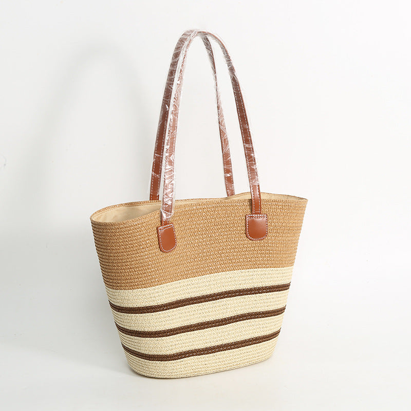 Ensemble chapeau et sac a motifs cercle noir