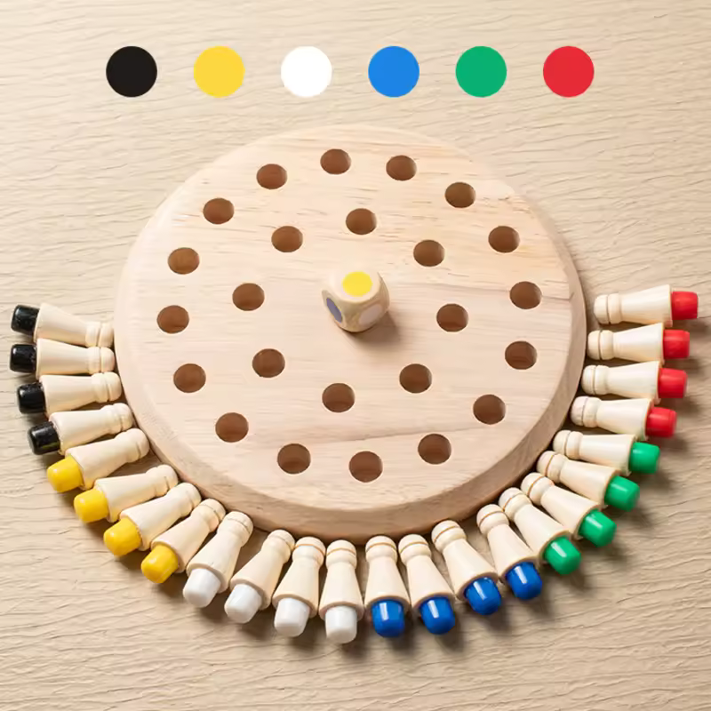 Jeu de mémoire en bois pour enfant
