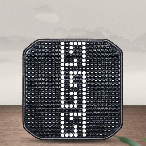 2 coussins de siège en perles de bois