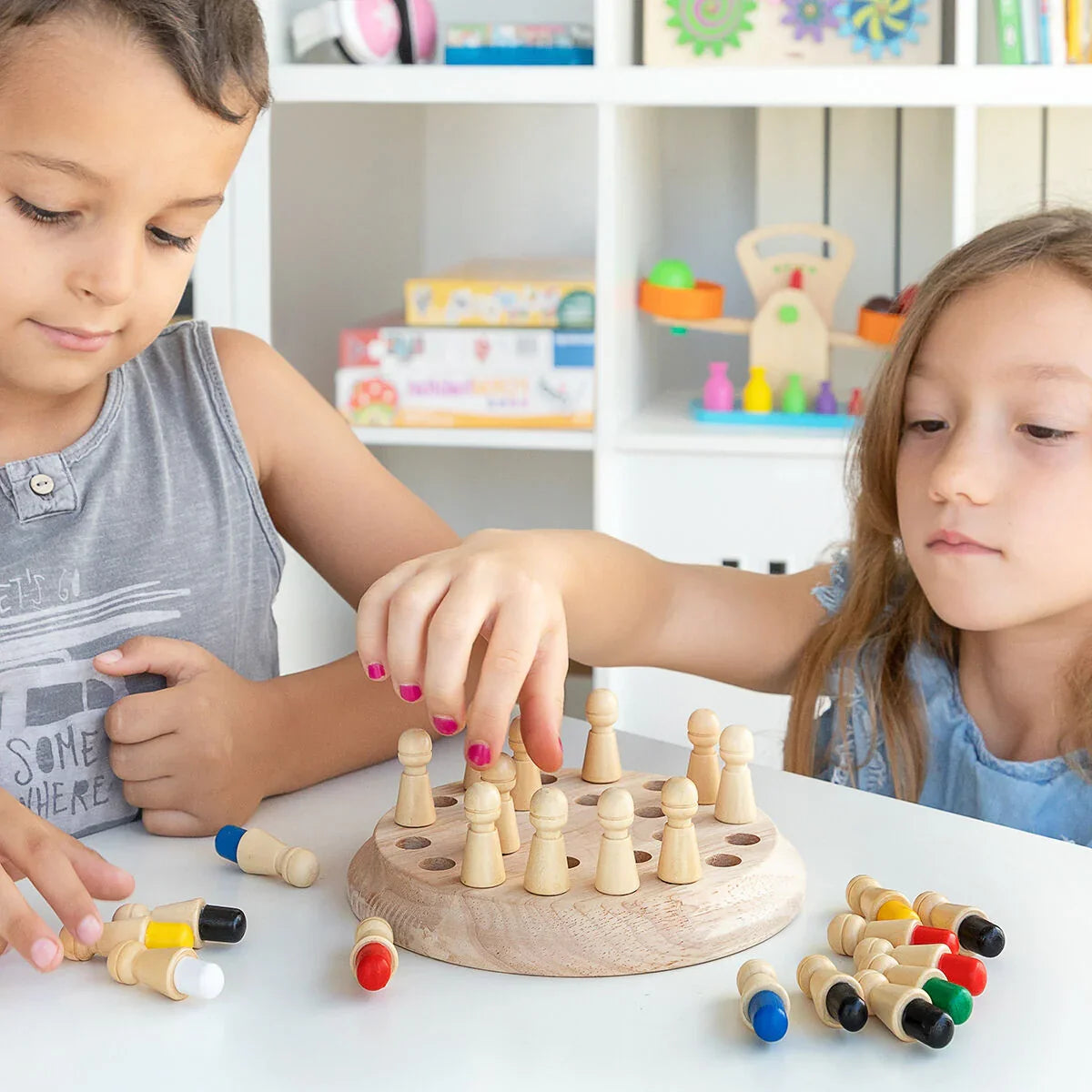 Jeu de Mémoire en Bois