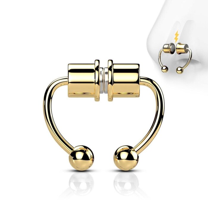 Pack 3 Piercing de nez magnétique